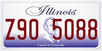 IL license plate Z905088