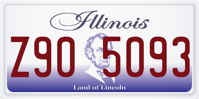 IL license plate Z905093
