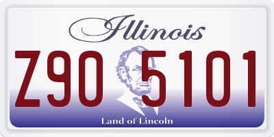 IL license plate Z905101