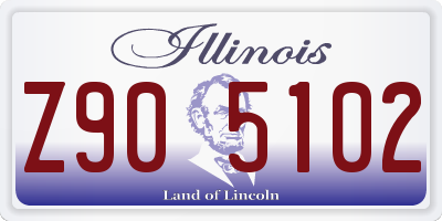 IL license plate Z905102