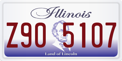 IL license plate Z905107