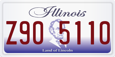 IL license plate Z905110
