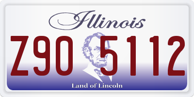 IL license plate Z905112