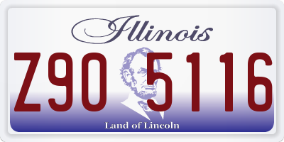 IL license plate Z905116