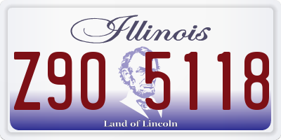 IL license plate Z905118