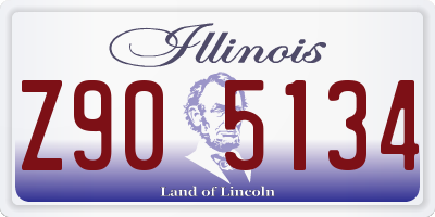 IL license plate Z905134