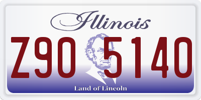 IL license plate Z905140