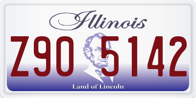 IL license plate Z905142