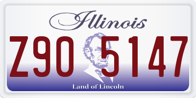 IL license plate Z905147