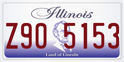IL license plate Z905153