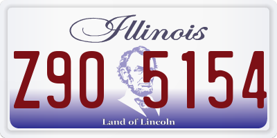 IL license plate Z905154