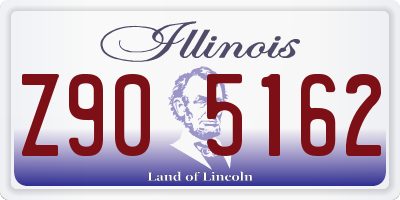 IL license plate Z905162