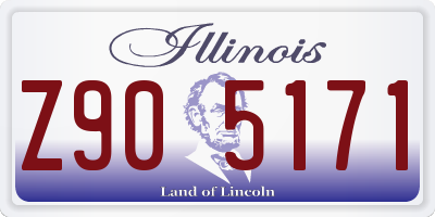 IL license plate Z905171