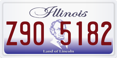 IL license plate Z905182
