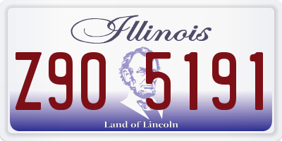 IL license plate Z905191