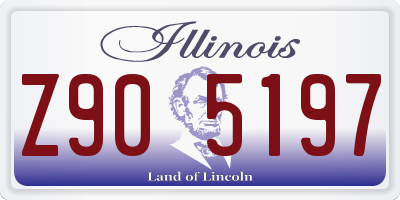 IL license plate Z905197