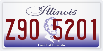 IL license plate Z905201