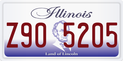 IL license plate Z905205