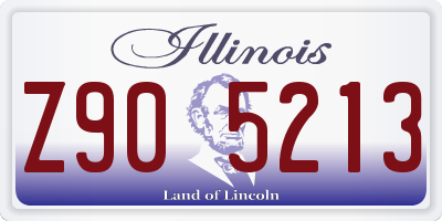 IL license plate Z905213