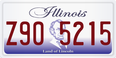 IL license plate Z905215