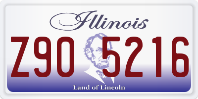 IL license plate Z905216