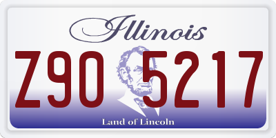 IL license plate Z905217