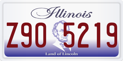 IL license plate Z905219