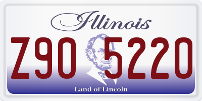 IL license plate Z905220