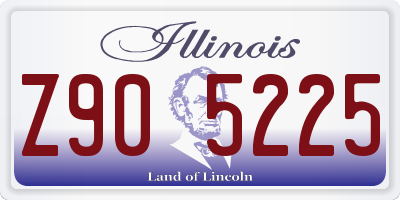 IL license plate Z905225