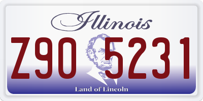 IL license plate Z905231