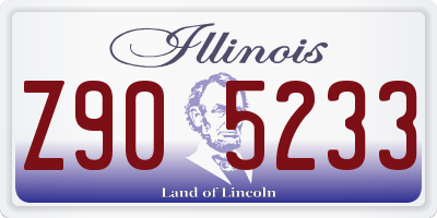 IL license plate Z905233