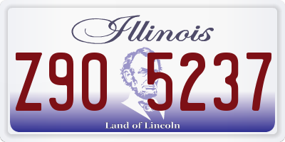 IL license plate Z905237