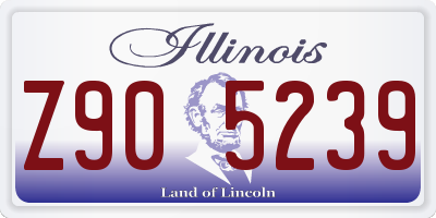 IL license plate Z905239