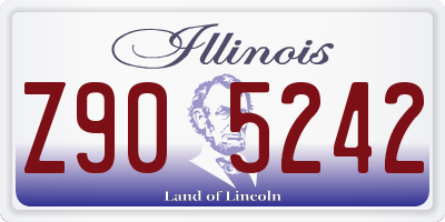 IL license plate Z905242