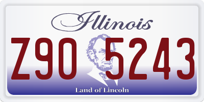 IL license plate Z905243