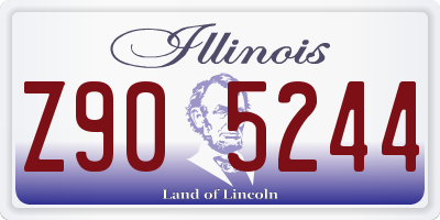 IL license plate Z905244