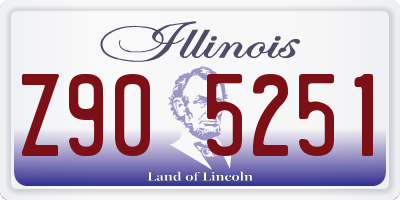 IL license plate Z905251