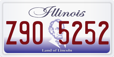 IL license plate Z905252