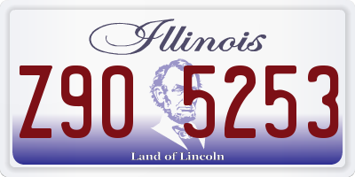IL license plate Z905253