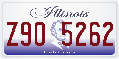 IL license plate Z905262
