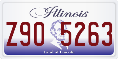 IL license plate Z905263