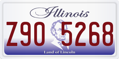 IL license plate Z905268