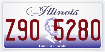 IL license plate Z905280