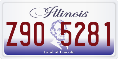 IL license plate Z905281