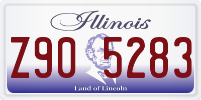 IL license plate Z905283