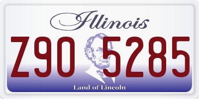 IL license plate Z905285