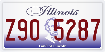 IL license plate Z905287