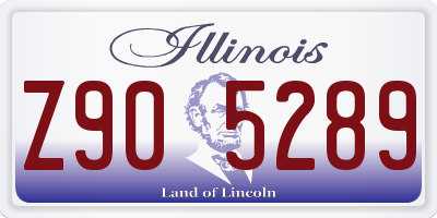 IL license plate Z905289