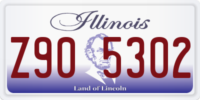 IL license plate Z905302