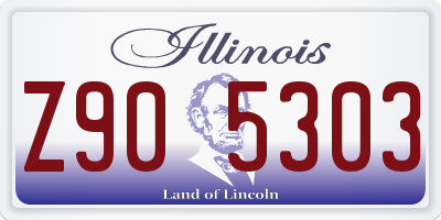 IL license plate Z905303